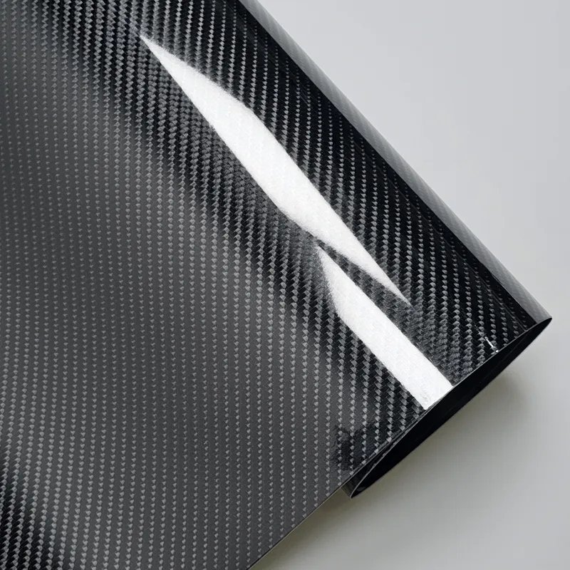 9D Car Stickers Carbon Fiber Vinyl Wrap Film Glossy 7D carbon Self Adhesive Stickers for Auto Console Motorcycle Computer Access