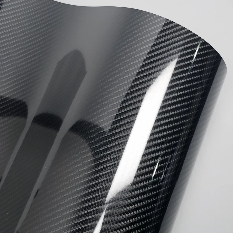 9D Car Stickers Carbon Fiber Vinyl Wrap Film Glossy 7D carbon Self Adhesive Stickers for Auto Console Motorcycle Computer Access