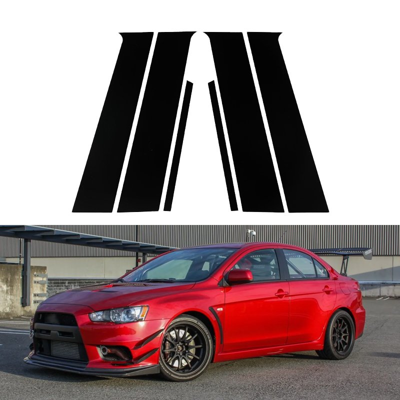 Suitable for Mitsubishi Lancer Sedan 2008-2017 TPU transparent self-healing exterior window BC center pillar protective film
