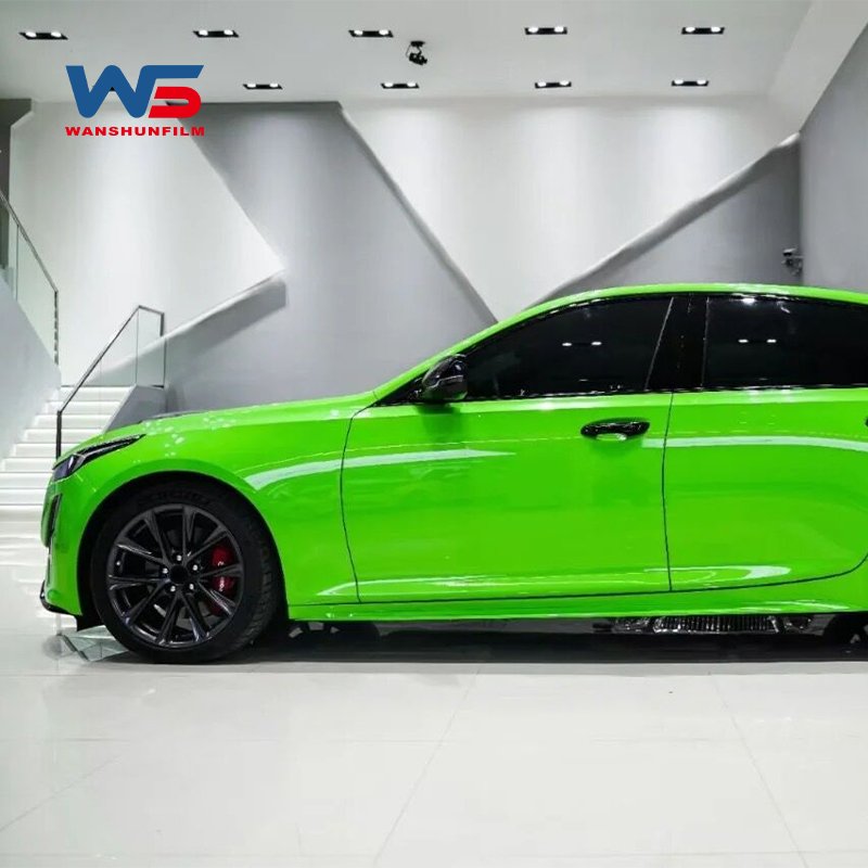 PPF Source Factory Super Bright Viper Green Crystal Car Wrapping Film Color Changing Paint Protection Coating Colored Vinyl