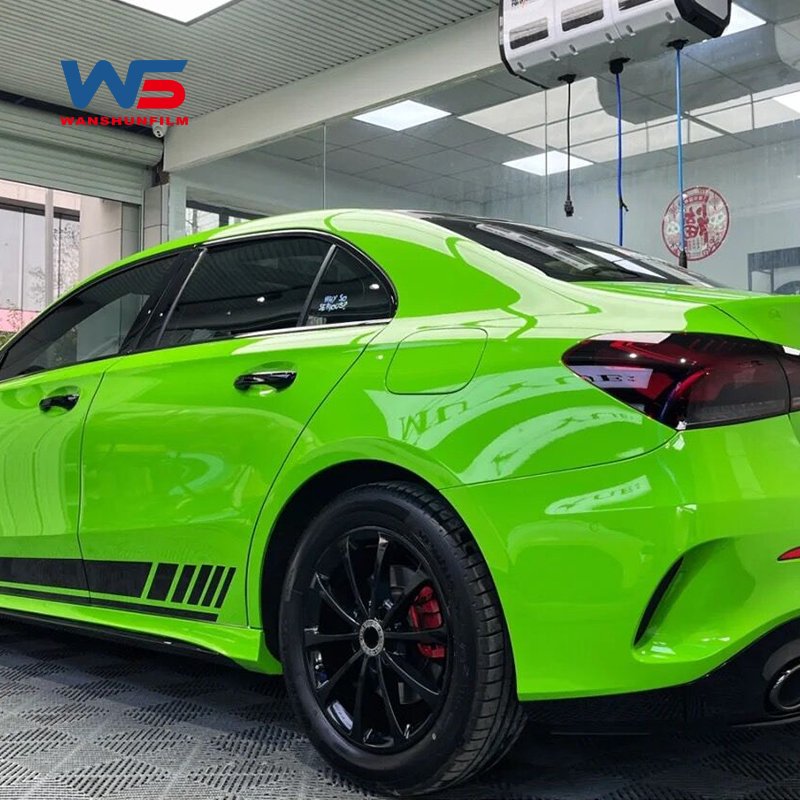 PPF Source Factory Super Bright Viper Green Crystal Car Wrapping Film Color Changing Paint Protection Coating Colored Vinyl