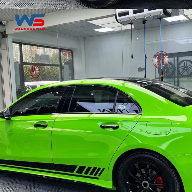 PPF Source Factory Super Bright Viper Green Crystal Car Wrapping Film Color Changing Paint Protection Coating Colored Vinyl