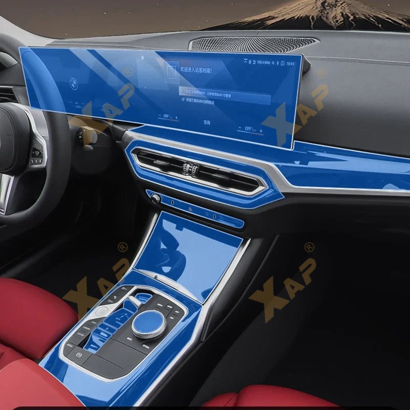 Tpu Transparent Film for BMW 3 Series 320 325 330 2022 2023 Car Interior Sticker Center Console Dashboard Sreen Gear Door Panel
