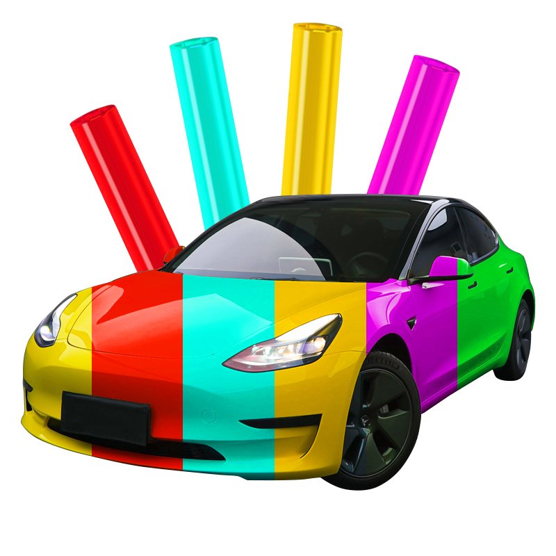 New Glossy Color Sticker Tpu Material Ppf High Yellowing Resistance Self Healing Film Anti Scratch Car Film