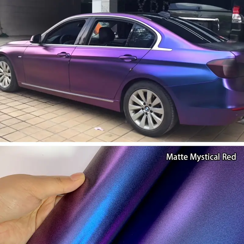 Chameleon Car Film Cool Color-Changing Magic Vinyl Wrap Matte Glossy Mysterious Red Dreamy Dream Color Changing Sticker