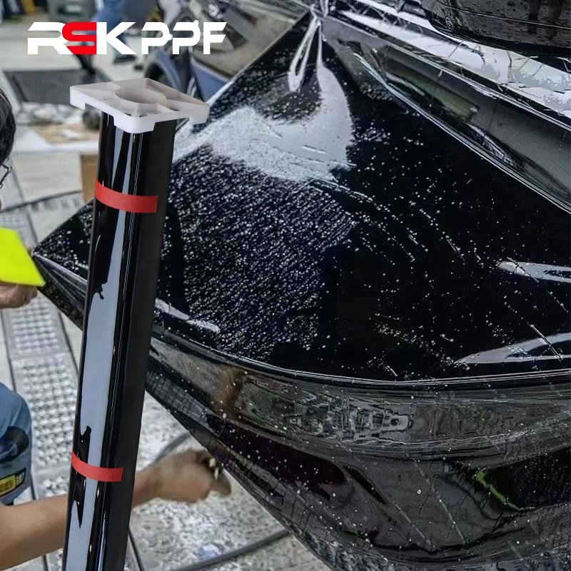 anti yellow anti scratch self healing car sticker tpu glossy black ppf car film piano black 1.52*15m car paint protection film