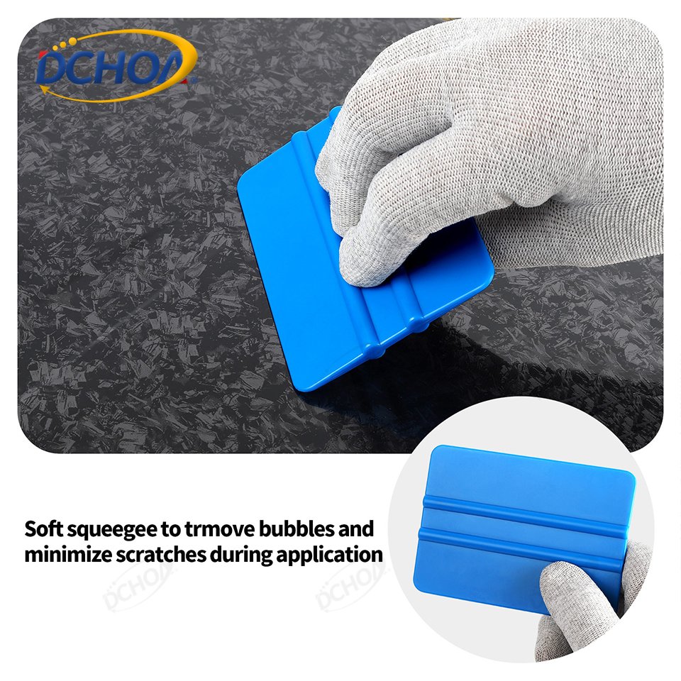 DCHOA Custom color Soft squeegee Window Film Tools car Vinyl Wrap Plastic vinyl squeegee