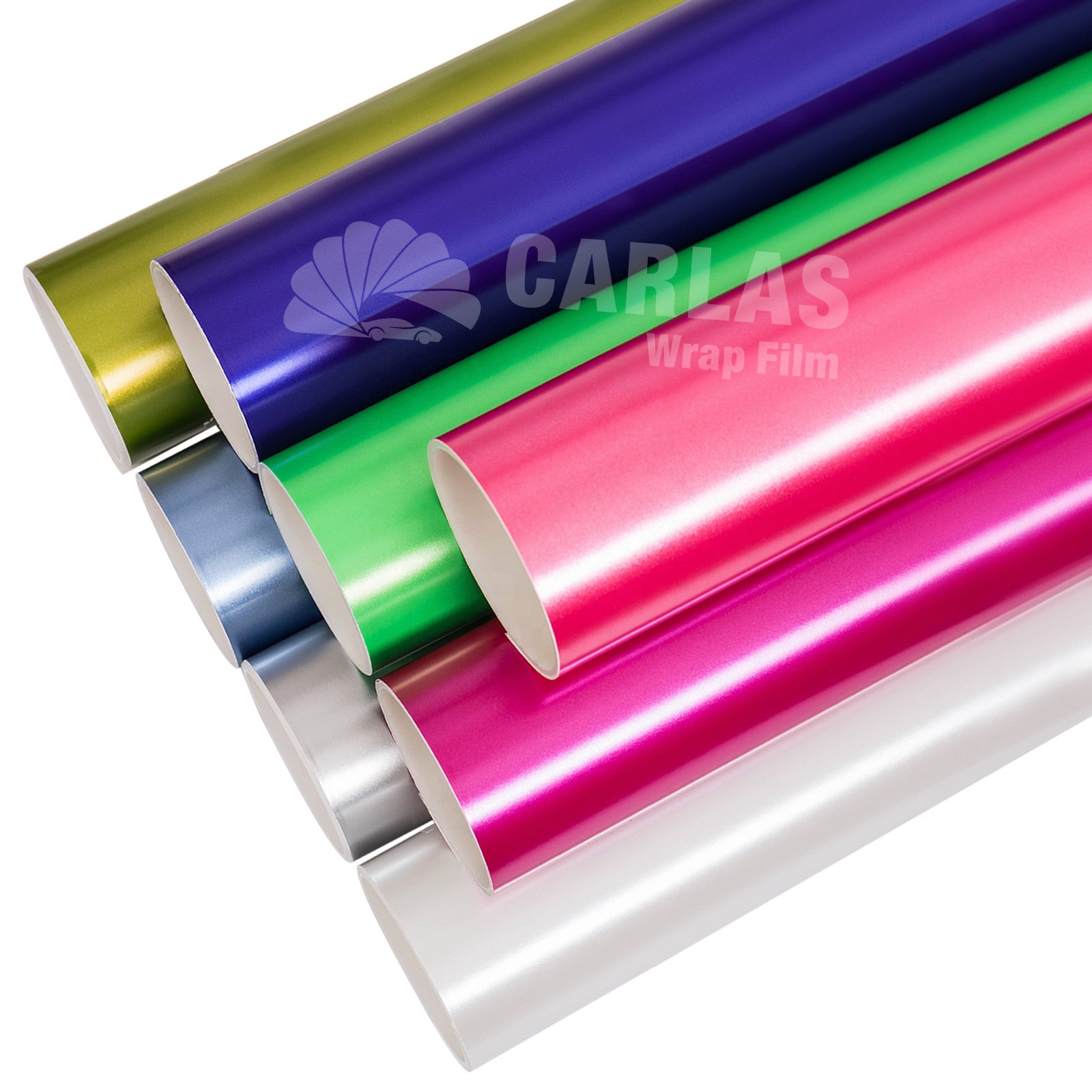CARLAS 1.52*18m Matte Metallic Car Vinyl Wrap Roll PVC Wrapping Film Satin Matte Film Car Paint Protect