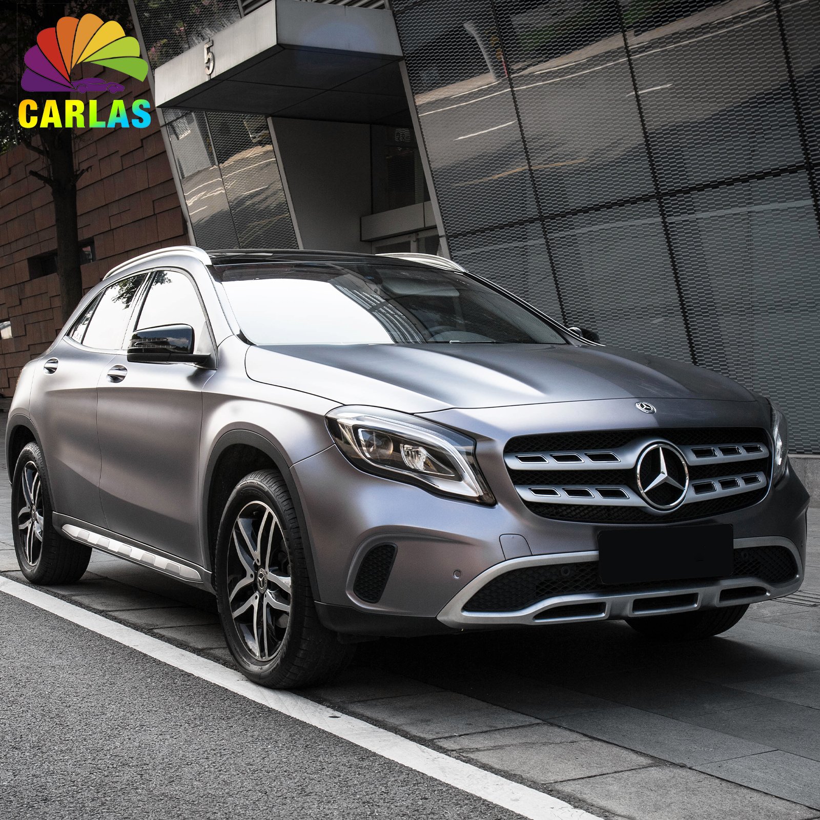 CARLAS 1.52*18m Matte Metallic Car Vinyl Wrap Roll PVC Wrapping Film Satin Matte Film Car Paint Protect