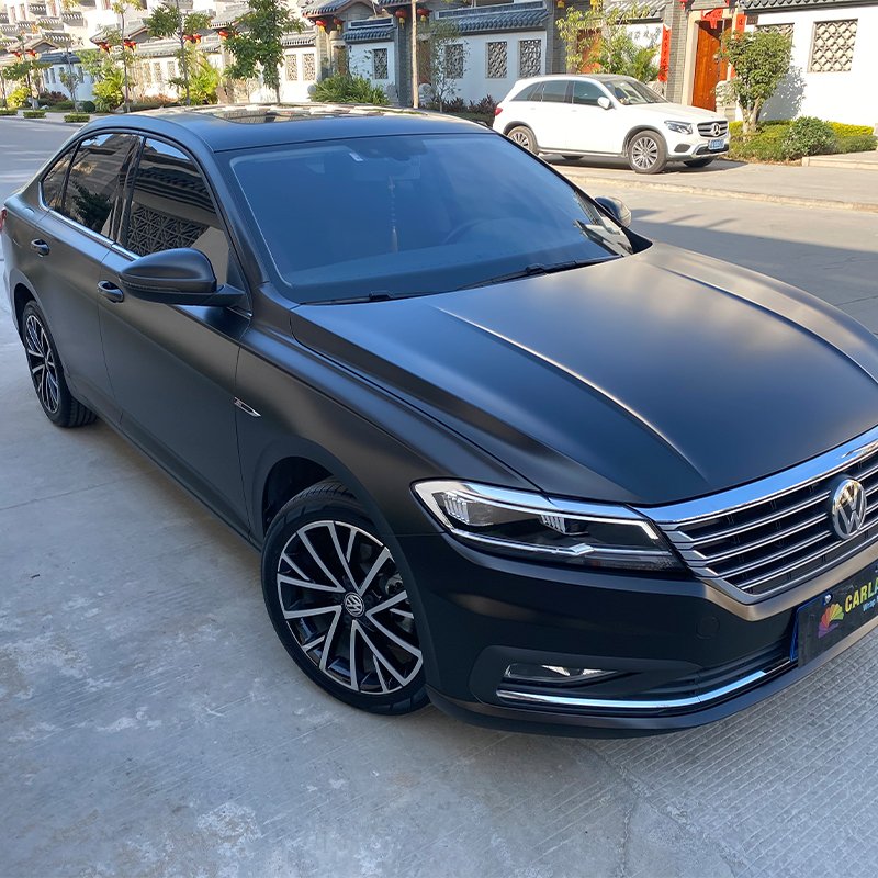 CARLAS 1.52*18m Matte Metallic Car Vinyl Wrap Roll PVC Wrapping Film Satin Matte Film Car Paint Protect