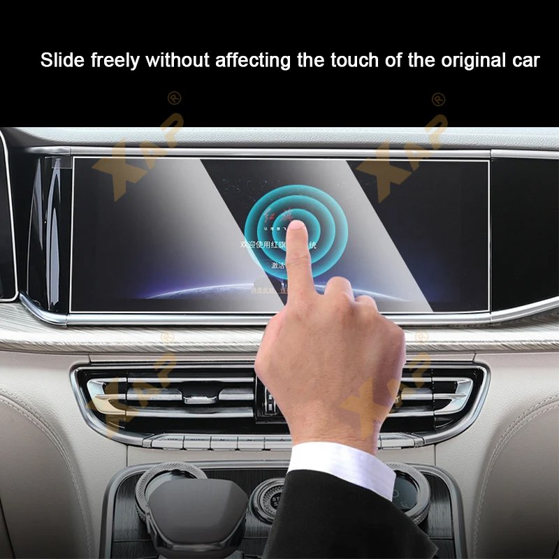 Glass Tempered Film for Chevrolet Monza 2023 Car Interior Navigator Multimedia 10.25 inch Touch Screen Speed Meter Protect Film