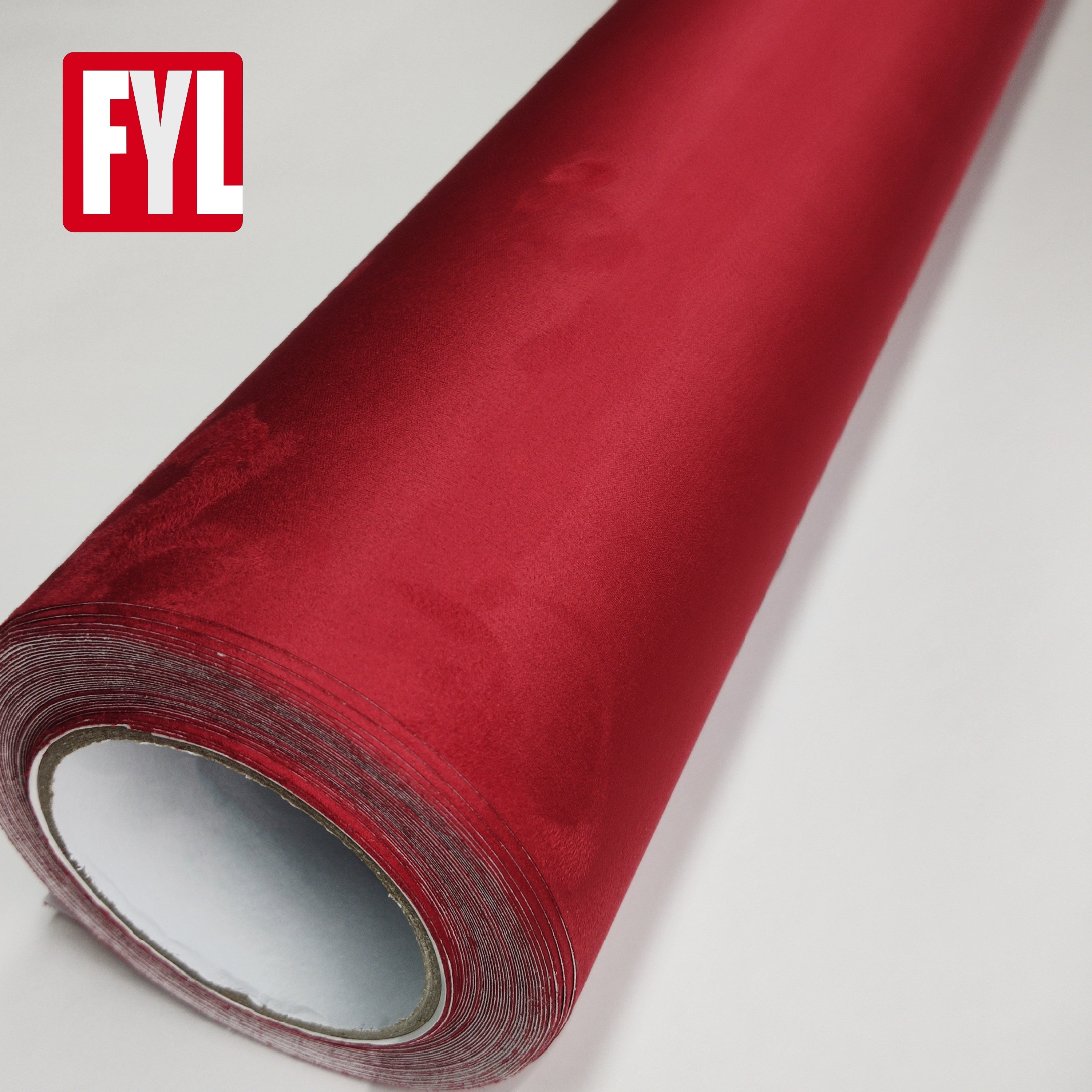 Hot sales Popular high soft car sticker 1.52*15 suede fabric film wrap vinyl car
