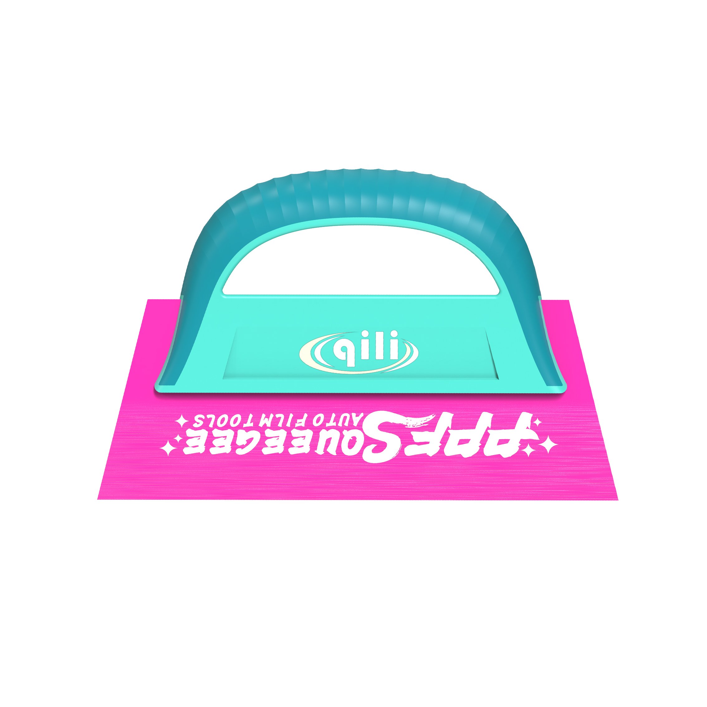 Qili Two-Color Pointed Oxford Scraper Squeegee Imported Vinyl Window Tint Tool Self Healing Color Changing Function PPF Material