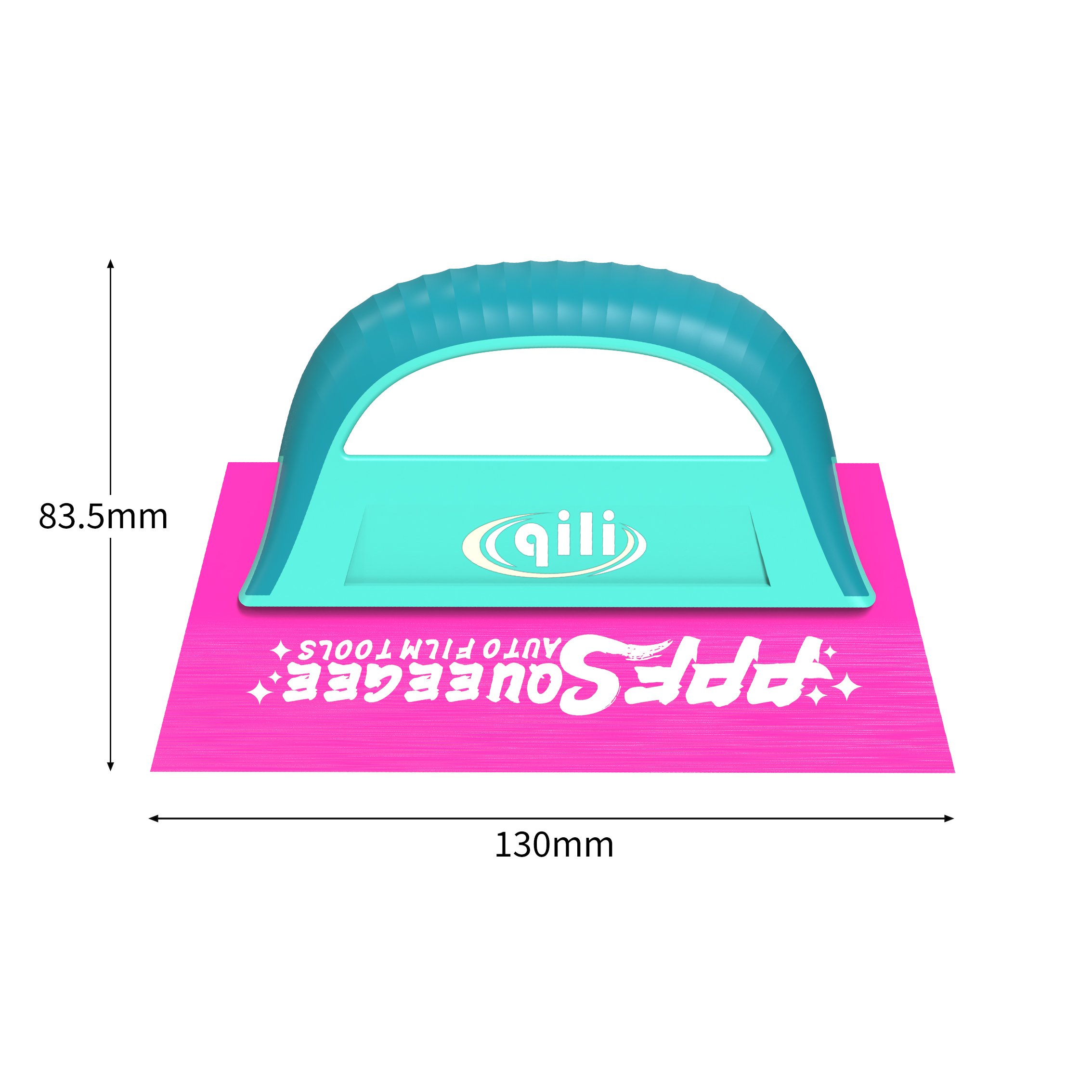 Qili Two-Color Pointed Oxford Scraper Squeegee Imported Vinyl Window Tint Tool Self Healing Color Changing Function PPF Material