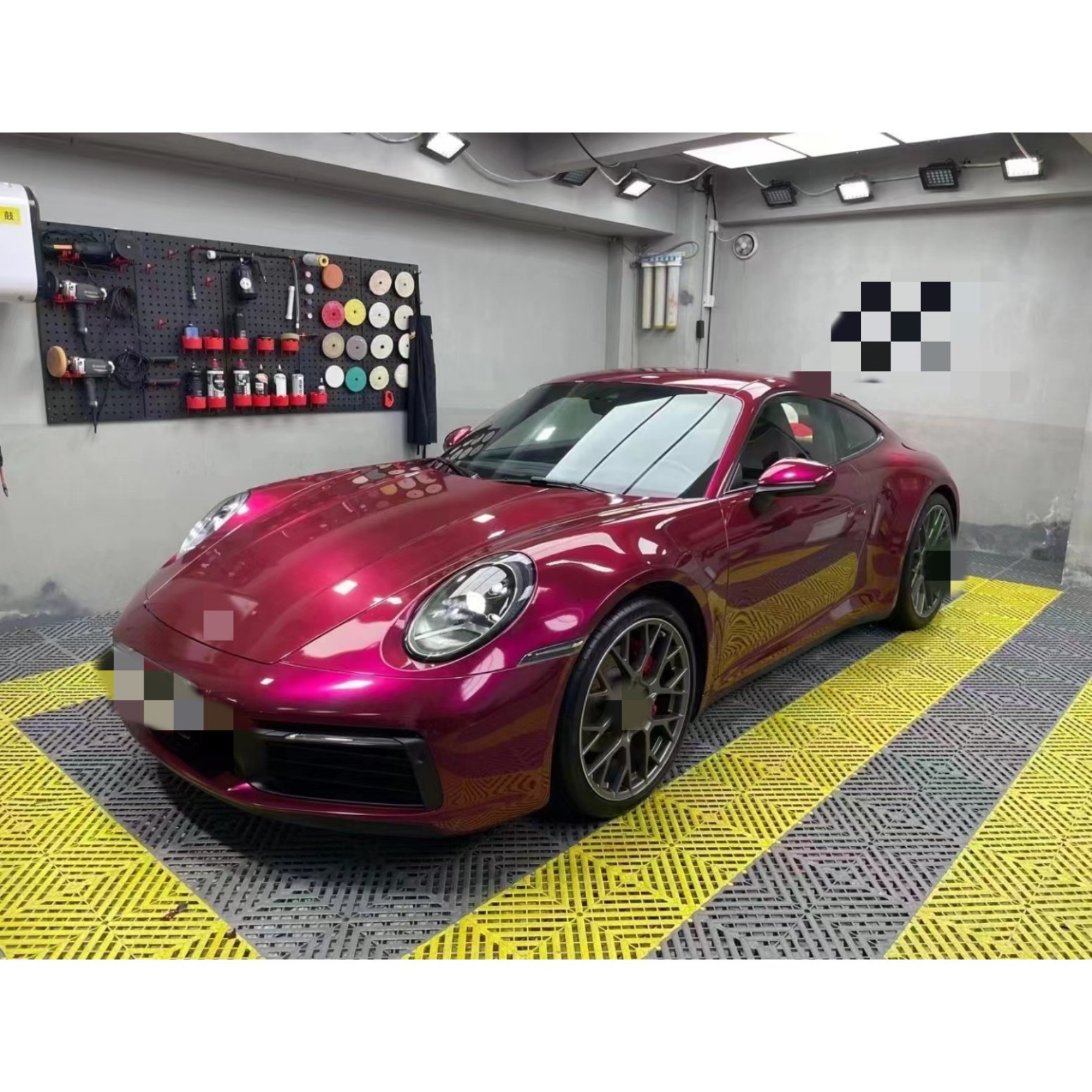 2024 Bright Rose Red Car Film Red High end Automotive Clothing and Film New Series