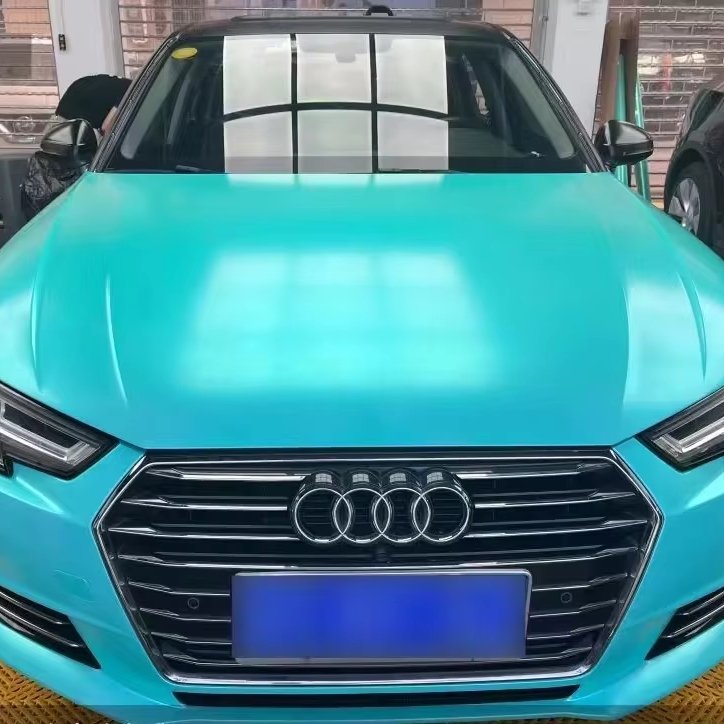 1.52*18m easy to install anti-yellowing anti- scratch Matte Metallic TF blue Car Wrap vinyl Car film