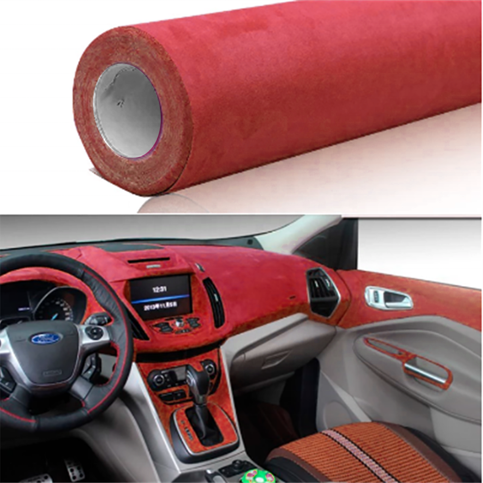 High Performance Micron Soft Suede Fabric for car interior decorative velvet fabric car vinyl wrap