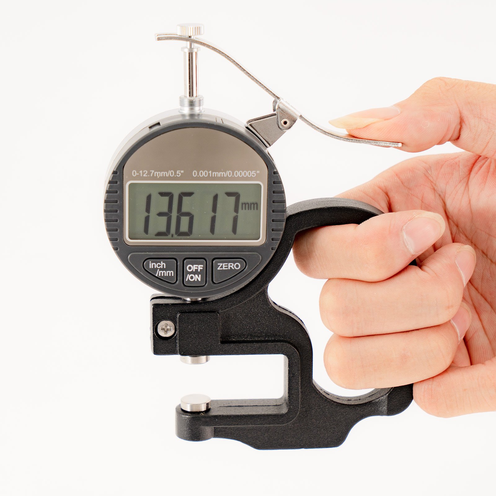 Car Film PPF Thickness 0.01mm Electronic Dial Thickness Gauge 12.7mm Digital Micrometer Meter Thickness Tester