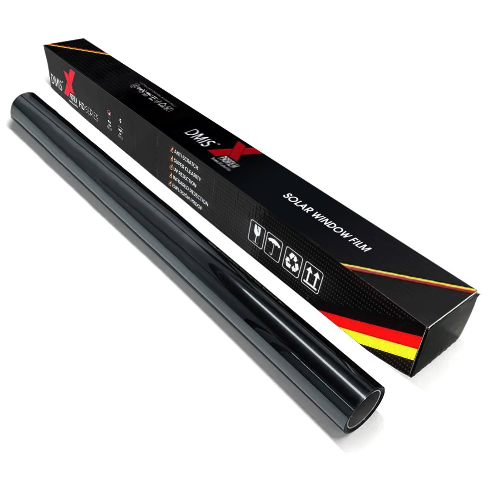 5% Black Color Solar Tint Film No Fading Auto Paper 1 Ply Polarized Film For Car Care D-Bk15