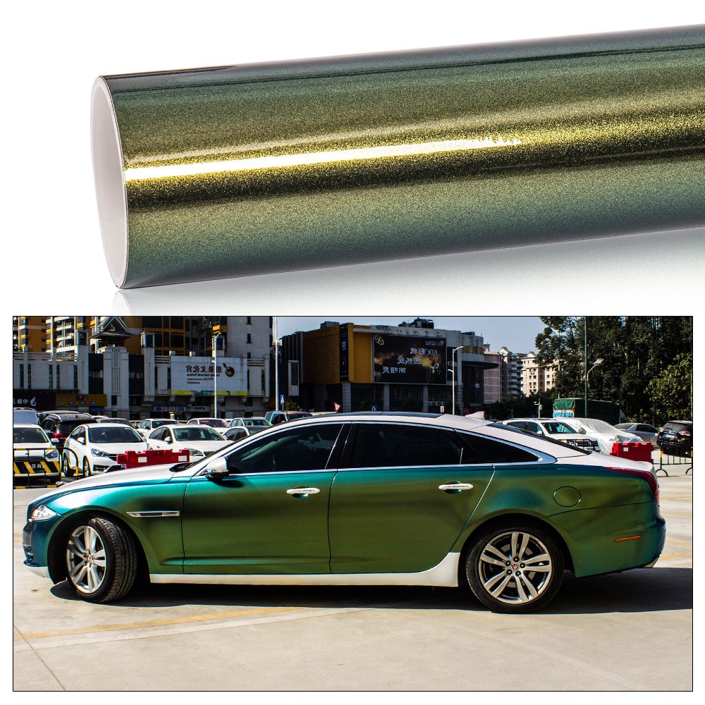 CARLAS 1.52*17m/roll Car Diamond Chameleon Series Vinyl Wrap Film Stickers Vehicle Color Changing Film Wrapping Film