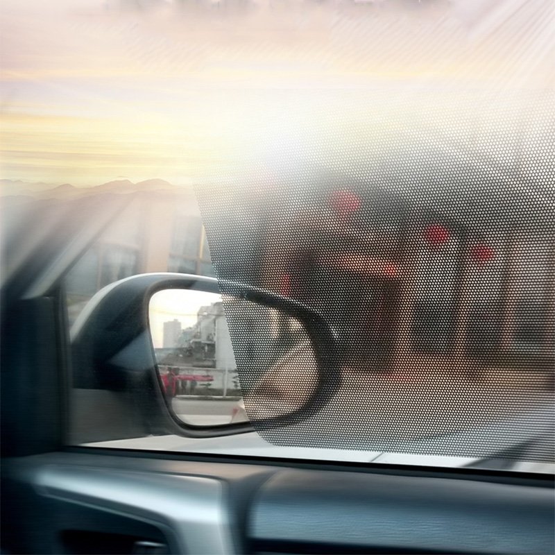 Car sunshade anti-static sunscreen heat insulation car window film side window sunshade curtain dot mesh mesh film