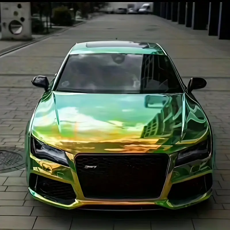 Calise Vinyl Rainbow Electroplating Color Changing Film Car Motorcycle Electric Vehicle Wrap Roll Shape Foot Pedal Application