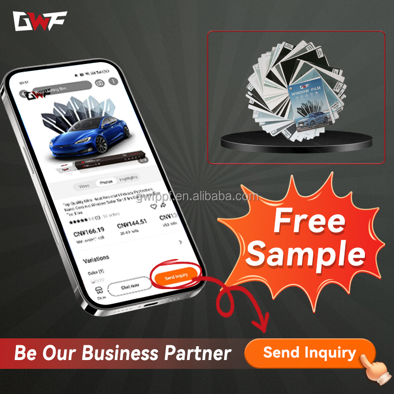 Free Sample 99%UV Protection Car Window Tint Film Solar Infrared Proof 2ply Nano Ceramic Tint Film for Car Window