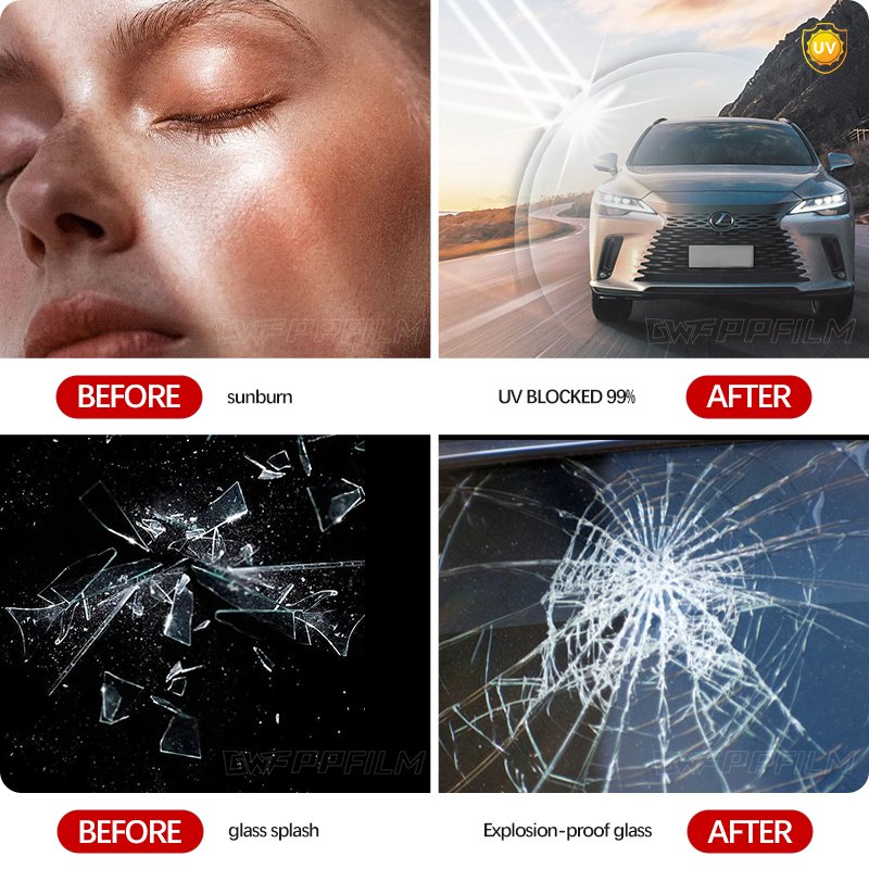 Free Sample 99%UV Protection Car Window Tint Film Solar Infrared Proof 2ply Nano Ceramic Tint Film for Car Window