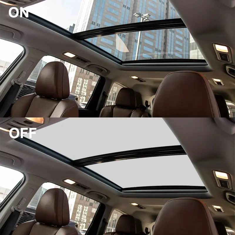 0.12 MM Smart PDLC Film 12 V Self Adhesive Switchable Electricpdlc PDLC Smart Film Black For Car Sunroof/Window