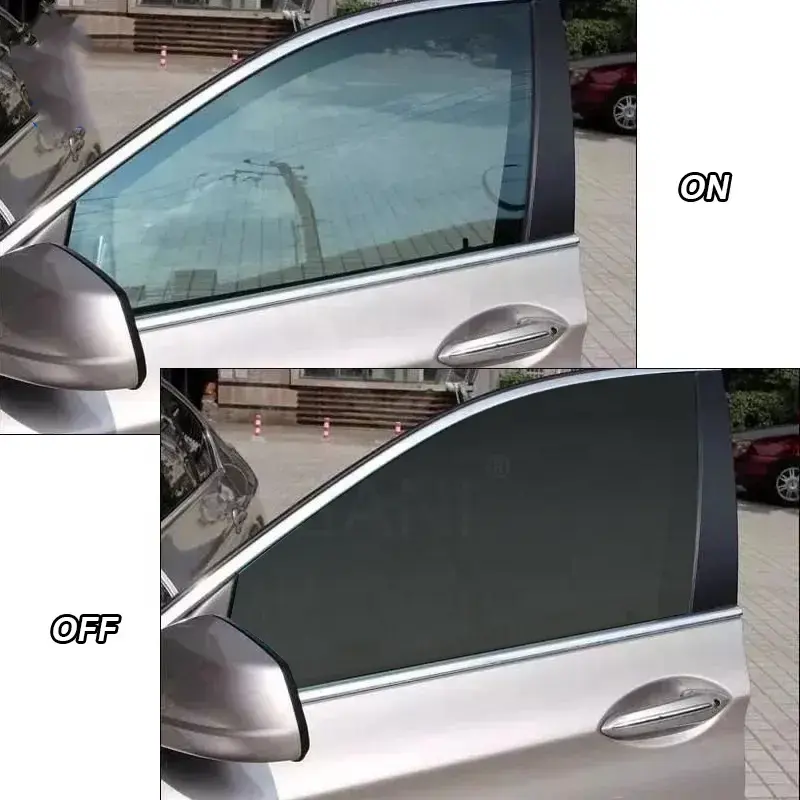 0.12 MM Smart PDLC Film 12 V Self Adhesive Switchable Electricpdlc PDLC Smart Film Black For Car Sunroof/Window