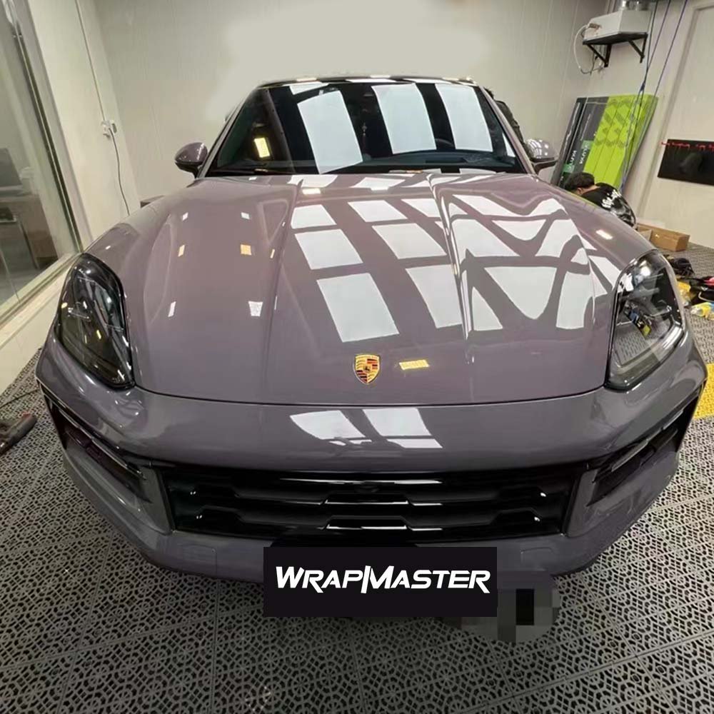 Repositionable Vinyl Wrap Motorcycle High Grade Super Gloss PET Provence Purple Car Films