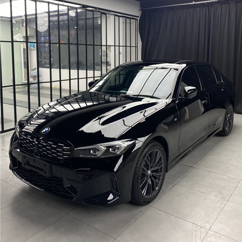 3 layers Gloss Black Color Changing Film PVC glossy black Car Wrap vinyl sticker roll