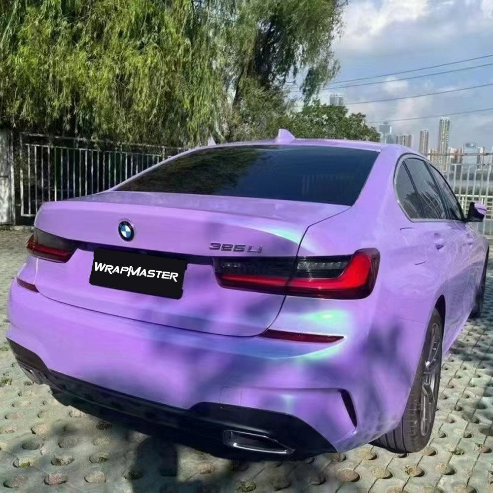 Wrapmaster Magic Twin Color Candy Purple Green Car Film Protection Auto Full Body Sticker Vehicle Wrapping Wrap