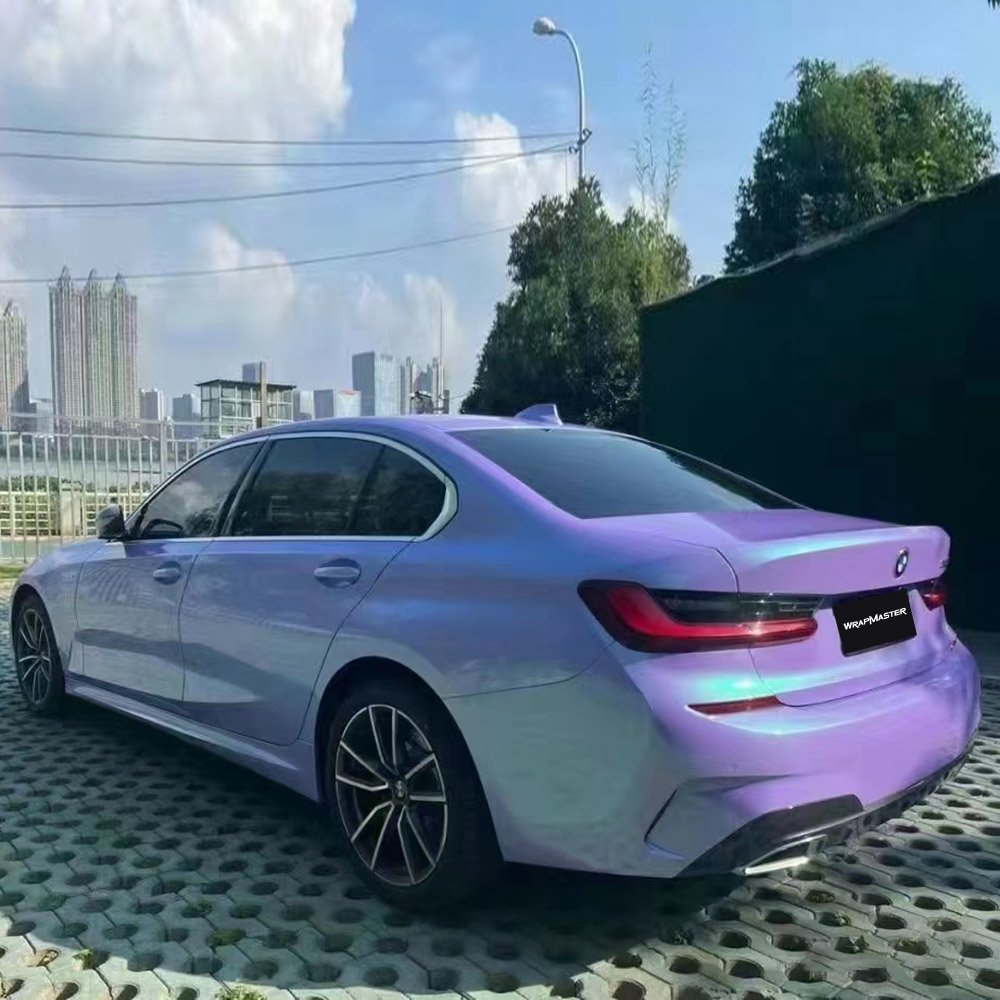 Wrapmaster Magic Twin Color Candy Purple Green Car Film Protection Auto Full Body Sticker Vehicle Wrapping Wrap