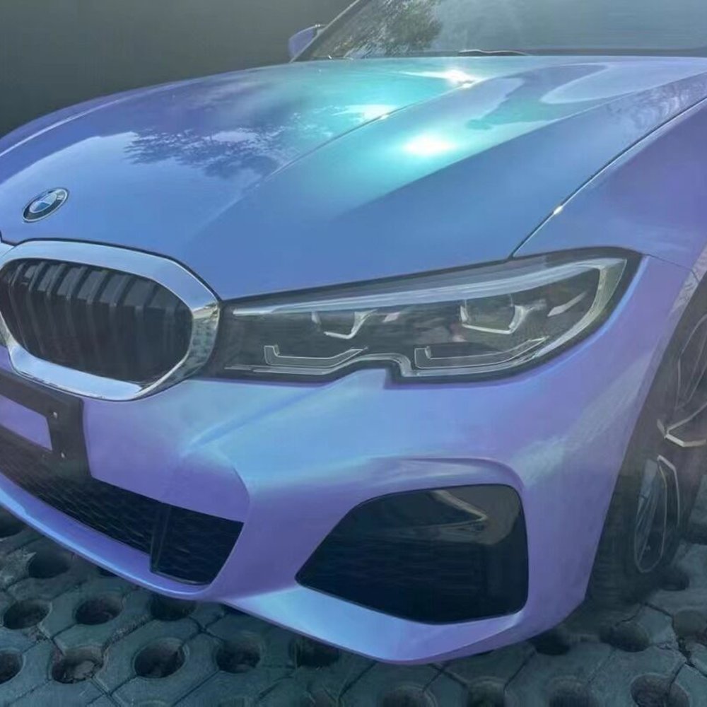 Wrapmaster Magic Twin Color Candy Purple Green Car Film Protection Auto Full Body Sticker Vehicle Wrapping Wrap