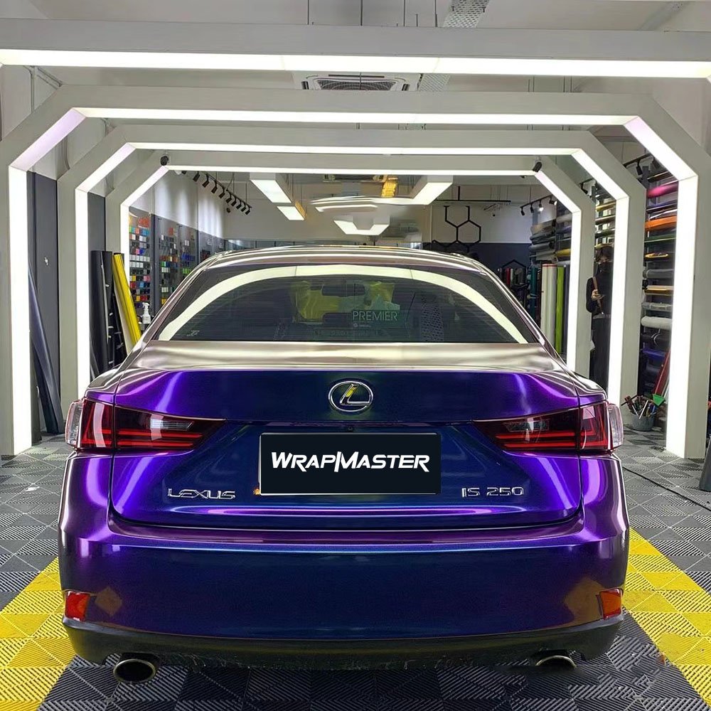 TSAUTOP 1.52*18m Air Free Bubbles Glossy Diamond Vehicle Wrapping Film Car Vinyl Stickers Car Wraps