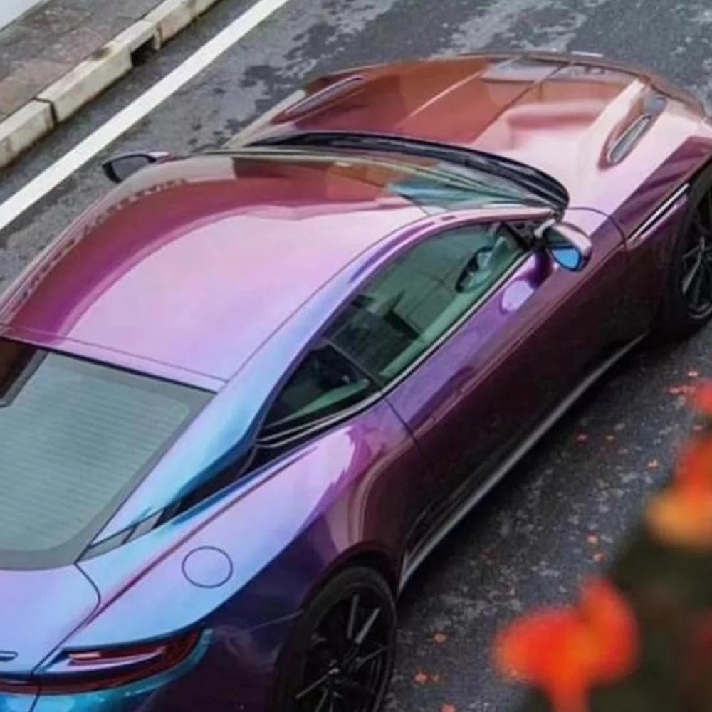 TSAUTOP 1.52*18m Air Free Bubbles Glossy Diamond Vehicle Wrapping Film Car Vinyl Stickers Car Wraps