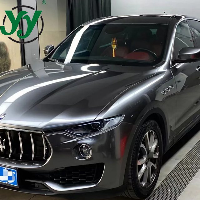 Motorcycle Car Film Covering Wrapping Foil High Glossy Liquid Metal Gunmetal Gray Adhesive Car Wrap Vinyl