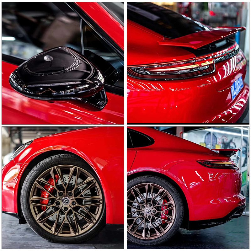 Red High Glossy Self Healing Anti Scratch TPU Car Paint Protection Film self-repair tpu car film