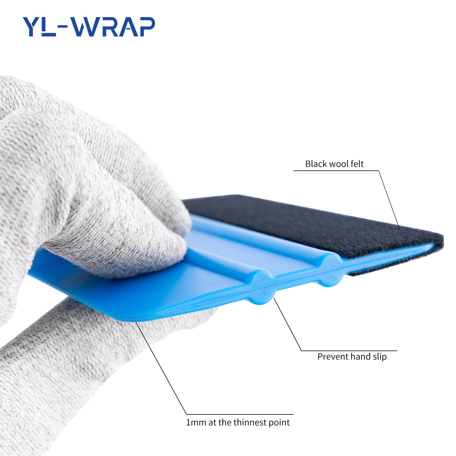 Car Vinyl Wrap Tool Felt Squeegee 4 Inch Scraper window tint tools for Car Vinyl Wrap Window Tinting Film