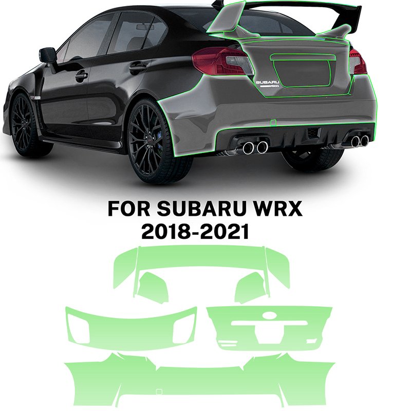 For Subaru WRX 2018 2019 2020 2021each part of the film TPU PPF pre-cut film scratchresistant self-healing transparent film