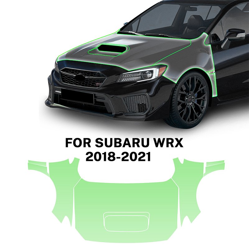 For Subaru WRX 2018 2019 2020 2021each part of the film TPU PPF pre-cut film scratchresistant self-healing transparent film