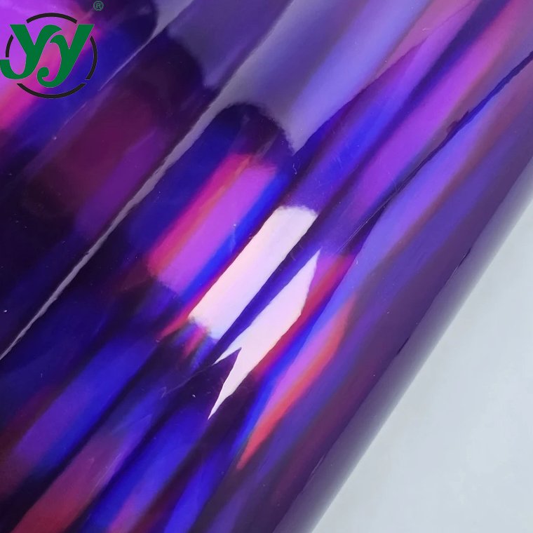Car Wrap Vinyl High Glossy Holographic purple Vinyl Wrap Chrome Vinyl Accessories for Vehicles Car Film Cover