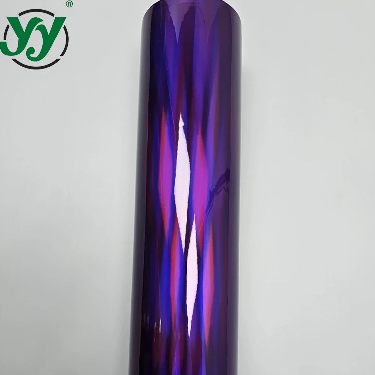 Car Wrap Vinyl High Glossy Holographic purple Vinyl Wrap Chrome Vinyl Accessories for Vehicles Car Film Cover