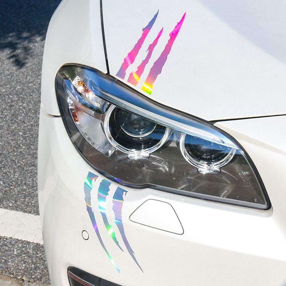 Car Vinyl Wrap Sticker Reflective Monster Claw Scratch Stripe Marks Decals Car Stickers