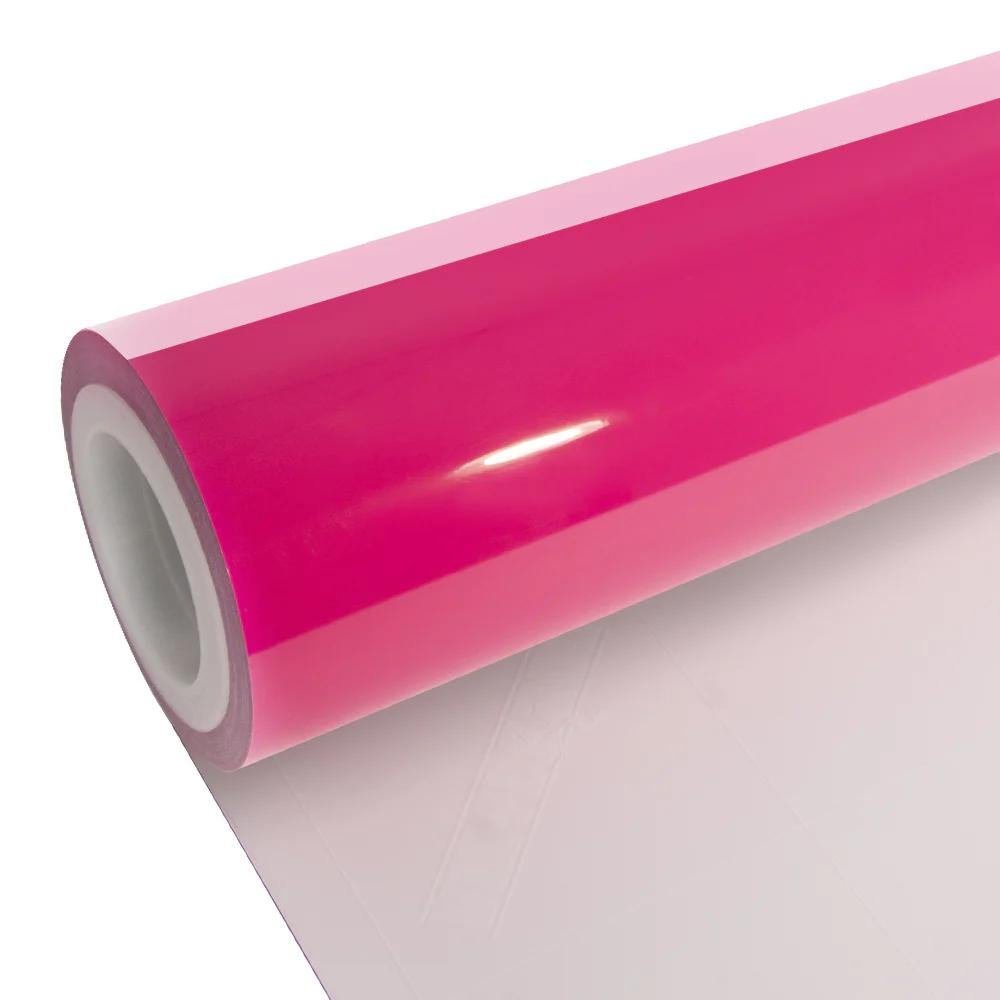 HIGHCOOL BC-107 6.5mil PVC Car Wrap Film Self-Healing Glossy Beets Purple Full Body High Gloss Tint Color Changing Car Films