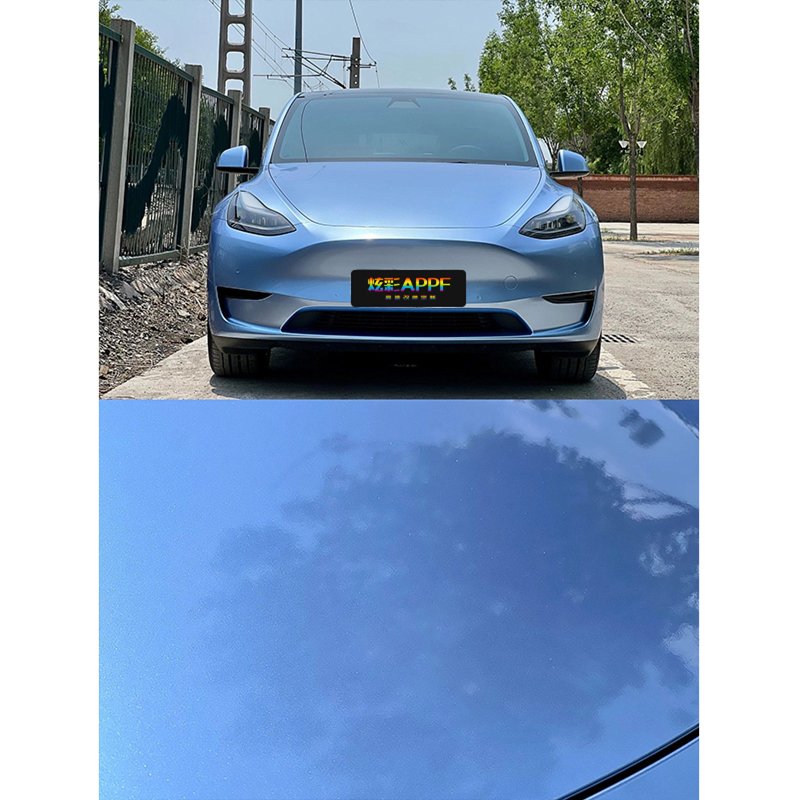 Color Ppf Film Colored Color Change Vinyl Wrap Protection Sticker Super Bright Metallic Green Mist Blue For Car Body