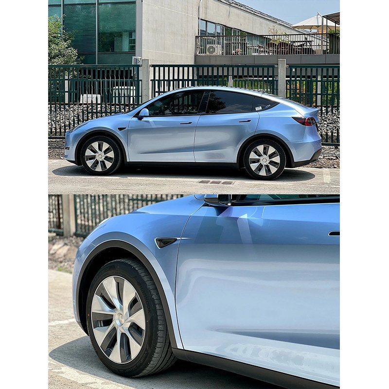 Color Ppf Film Colored Color Change Vinyl Wrap Protection Sticker Super Bright Metallic Green Mist Blue For Car Body