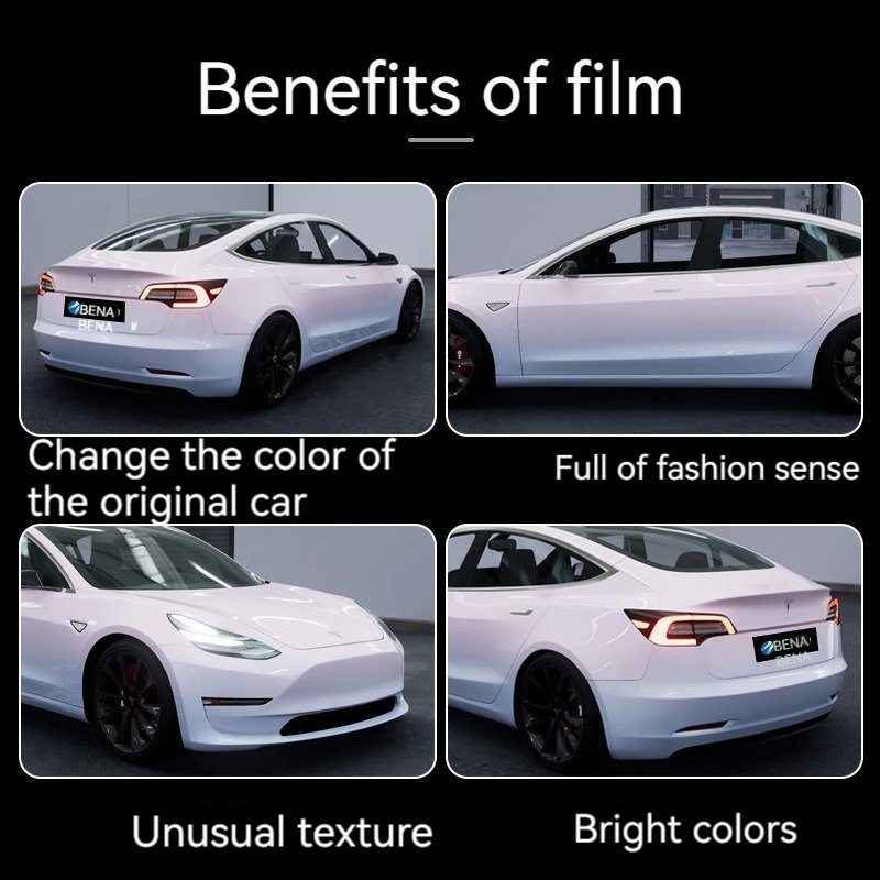 Car change film up and down gradient series pink yellow purple green personality modified car painted car film sticker