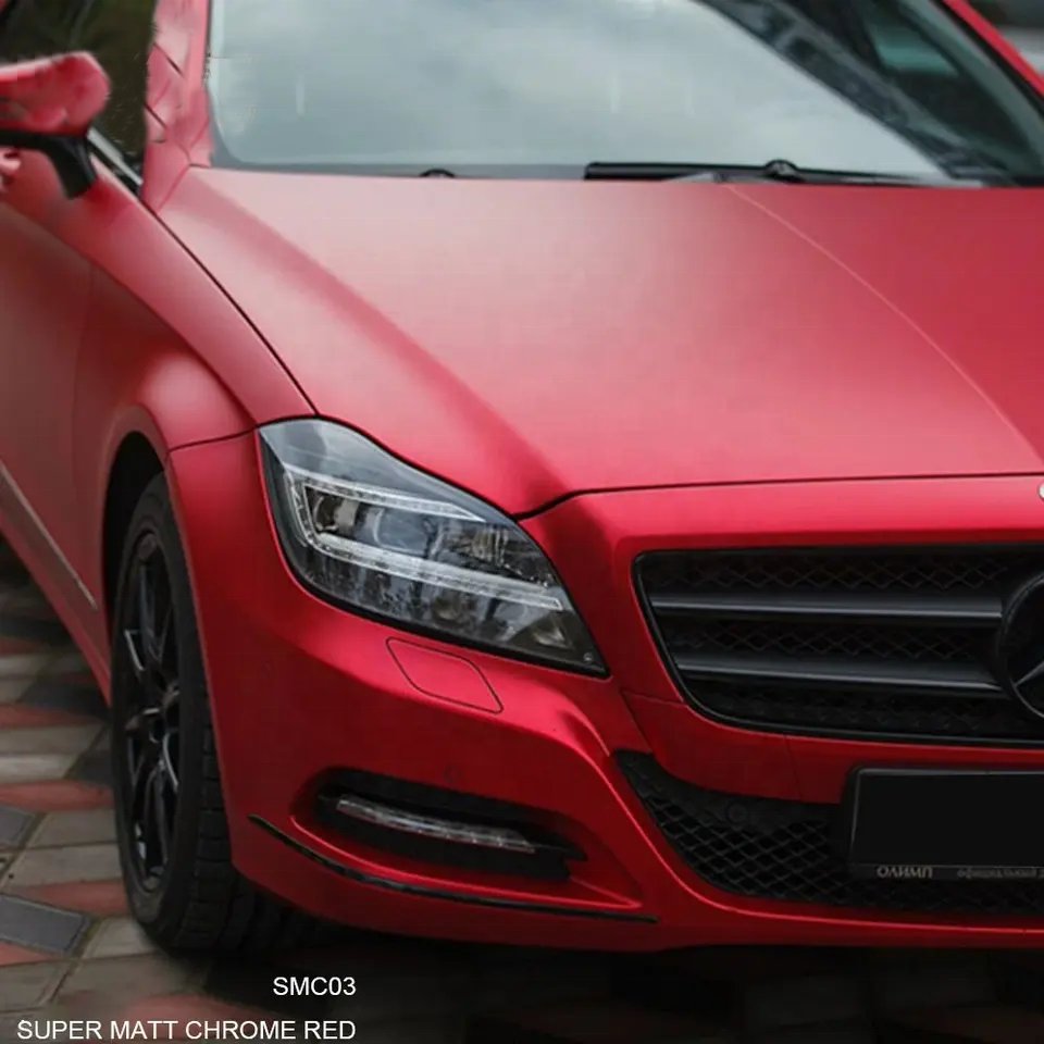 ICE FILM MATT RED Car Wrap Vinyl Roll for Full Car Wraps Long Durable Auto Wrap Vinyl Full Roll 152cmx2000 Waterproof